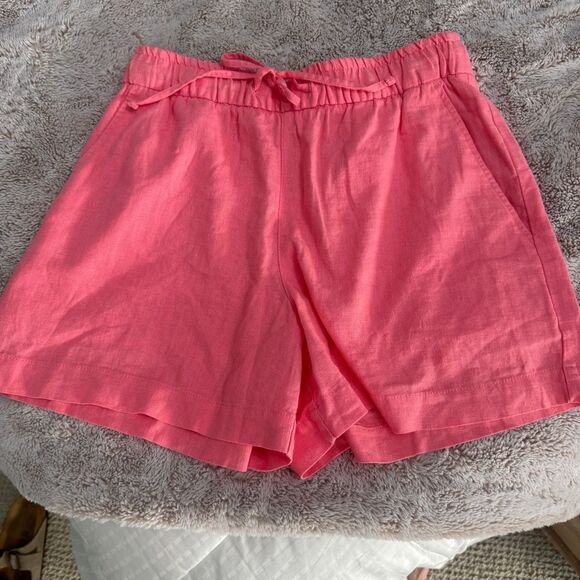 GAP Pink High elastic waisted 3” inseam Linen shorts in a Relaxed Fit- size XS - Picture 1 of 12
